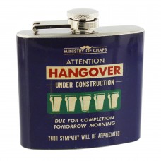 Ministry of Chaps Hipflask 5oz Hangover Under Construction